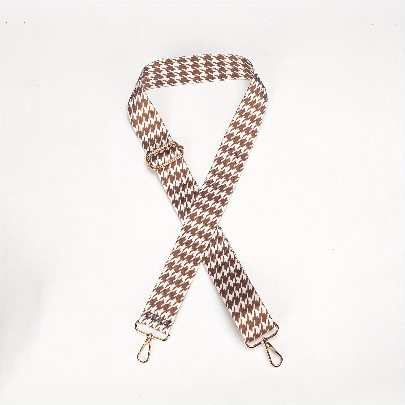 Checkered Pattern Purse Strap Adjustable Detachable Shoulder Strap Replacement