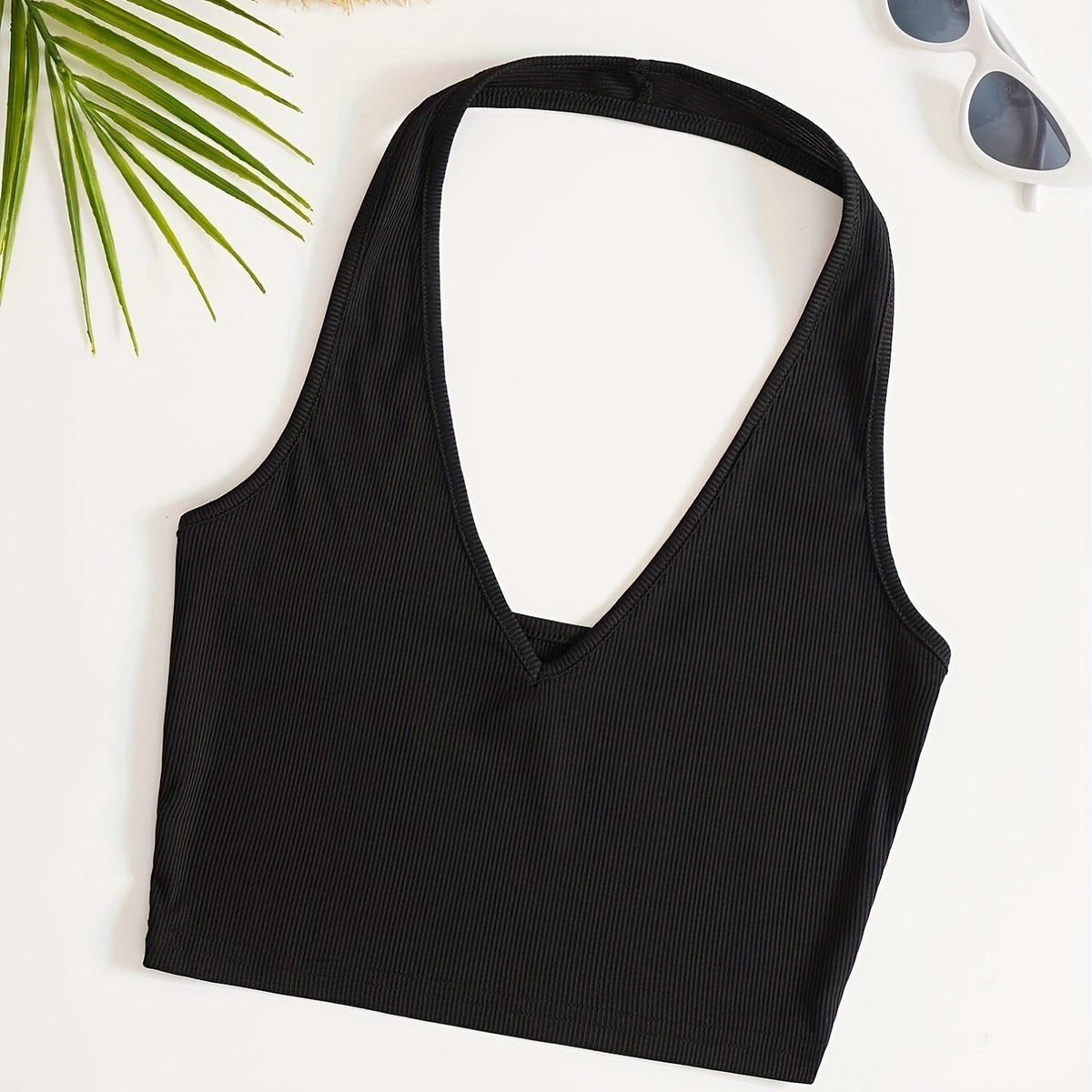 Sexy Backless Halter Top Slim Sleeveless Summer Top