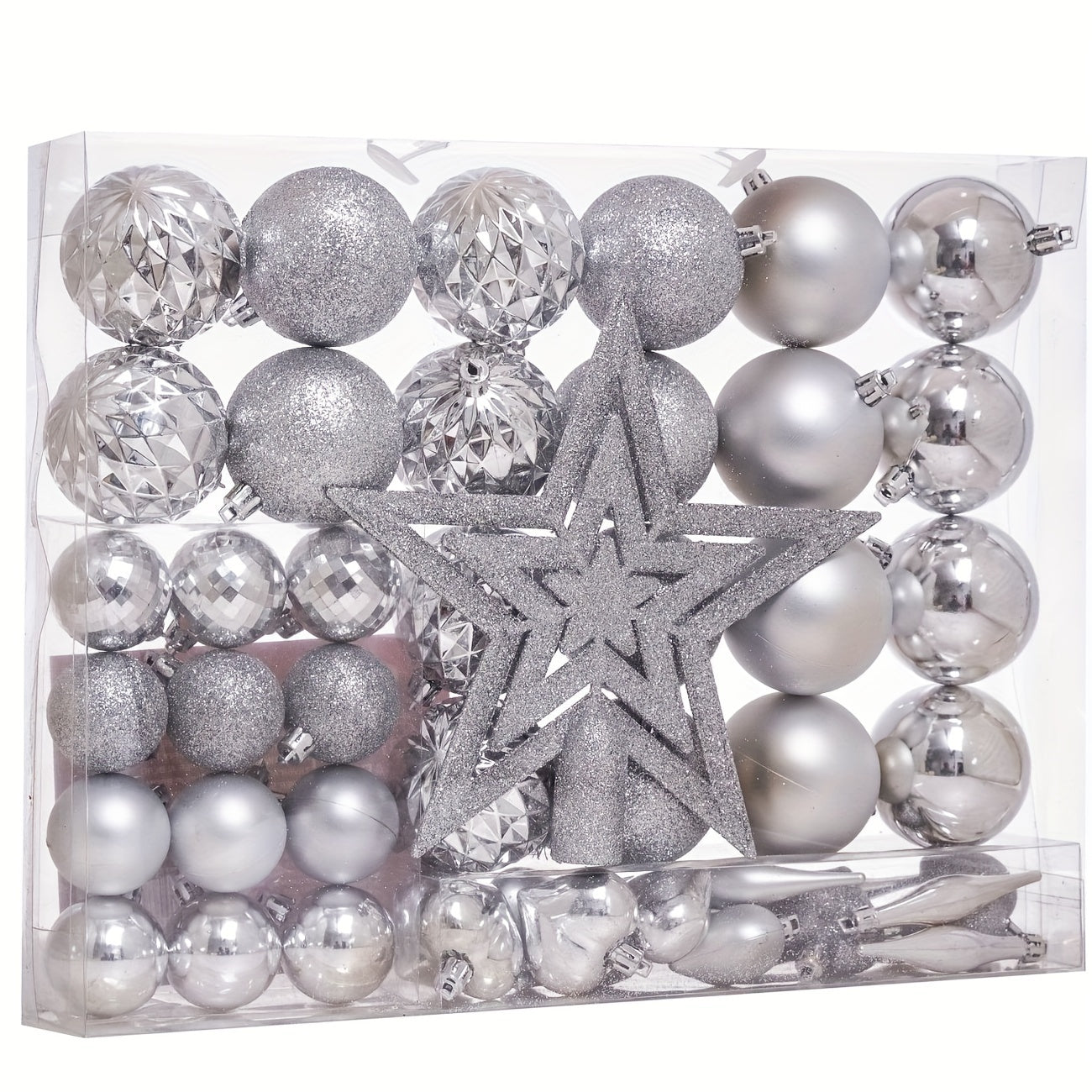 Christmas Halloween Gift Tree Top Star Love Hanging Ball Christmas Ball