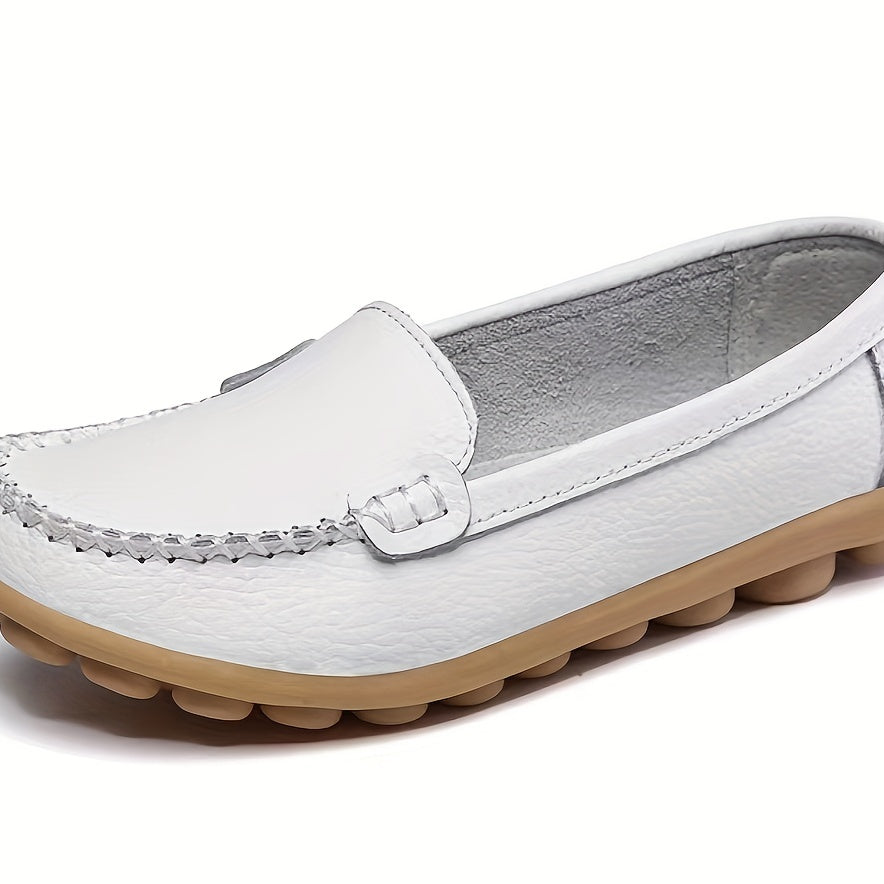 Women's Solid Slip On Loafers Comfortable Flats