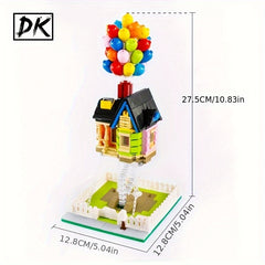 1000pcs Balloon Small House Building Blocks Set