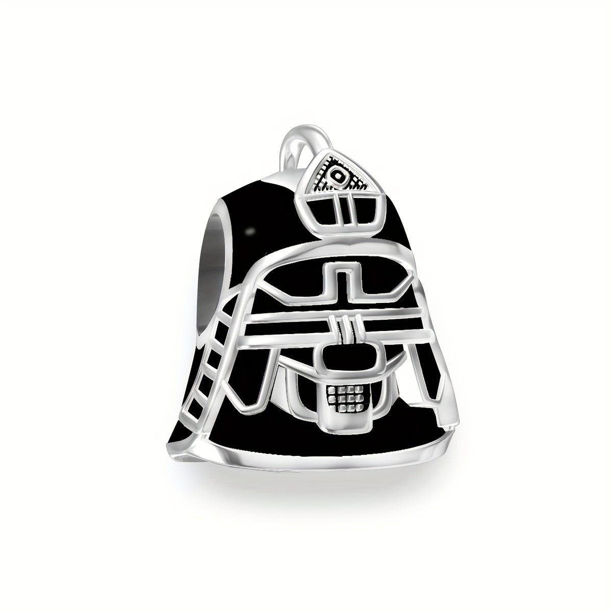 Platinum Lion Dance Mask Charm Bead Pendant DIY Jewelry