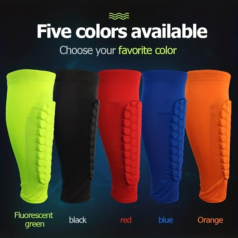 Honeycomb Leg Pad Elastic Knee Leg Guards for Football Basketball
