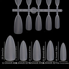 100pcs Soft Gel Nail Tips Almond Shaped False Nail Tips For Nail Extension