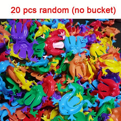 Jumping And Bouncing Plastic Frog Toys Novel Stress Relief Toys