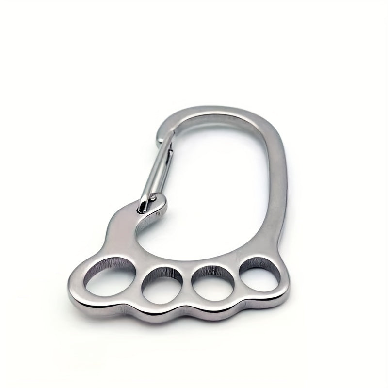 304 Stainless Steel Keychain Spring Buckle for Outdoor Hiking Camping