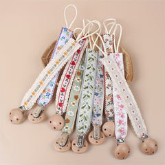 Baby Pacifier Clip Chain BPA-Free Comforting Toy Holder For Girls & Boys