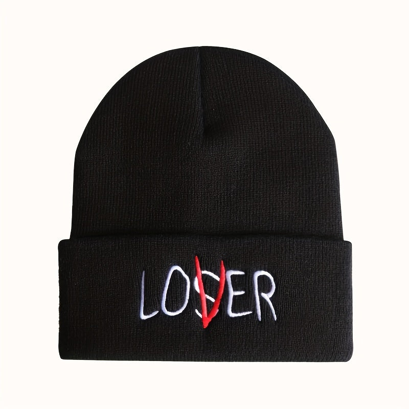 Embroidered LOSER Beanie for Men