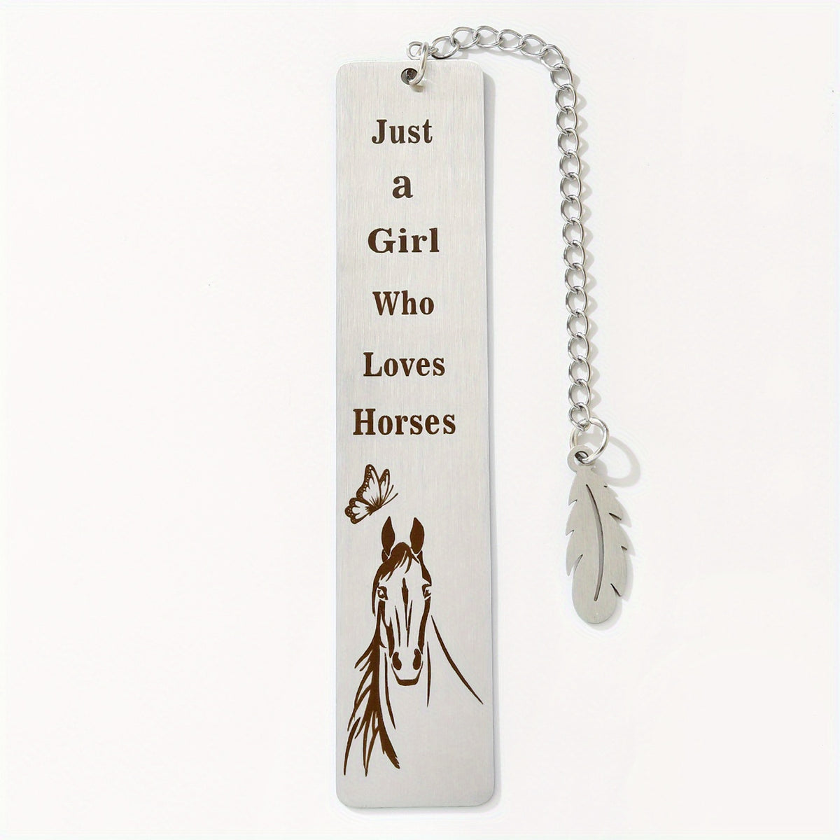 Stainless Steel Horse Bookmark - Ideal Gift for Girls and Students