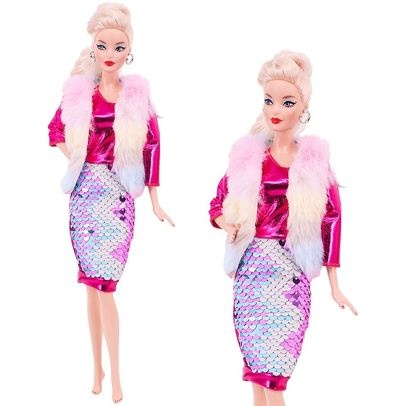 30 Cm 11 8'' Girls Doll Girls Toy Dressed Up Dress Casual Dress Children