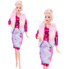 30 Cm 11 8'' Girls Doll Girls Toy Dressed Up Dress Casual Dress Children