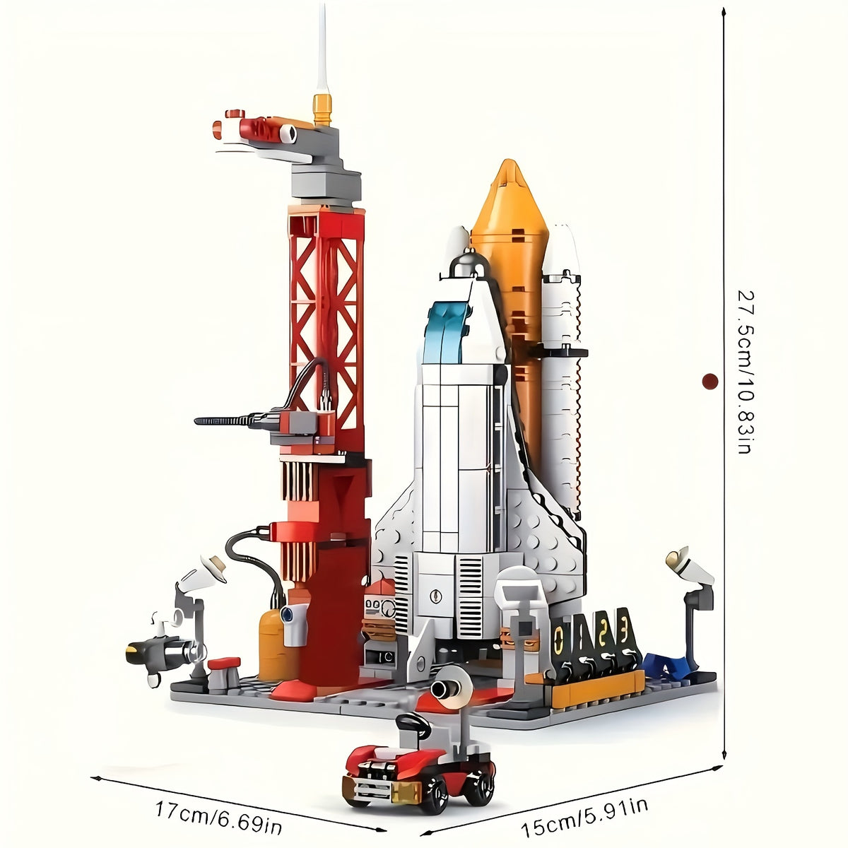 Space Blocks 500 Piece Exploration Building Set for Kids