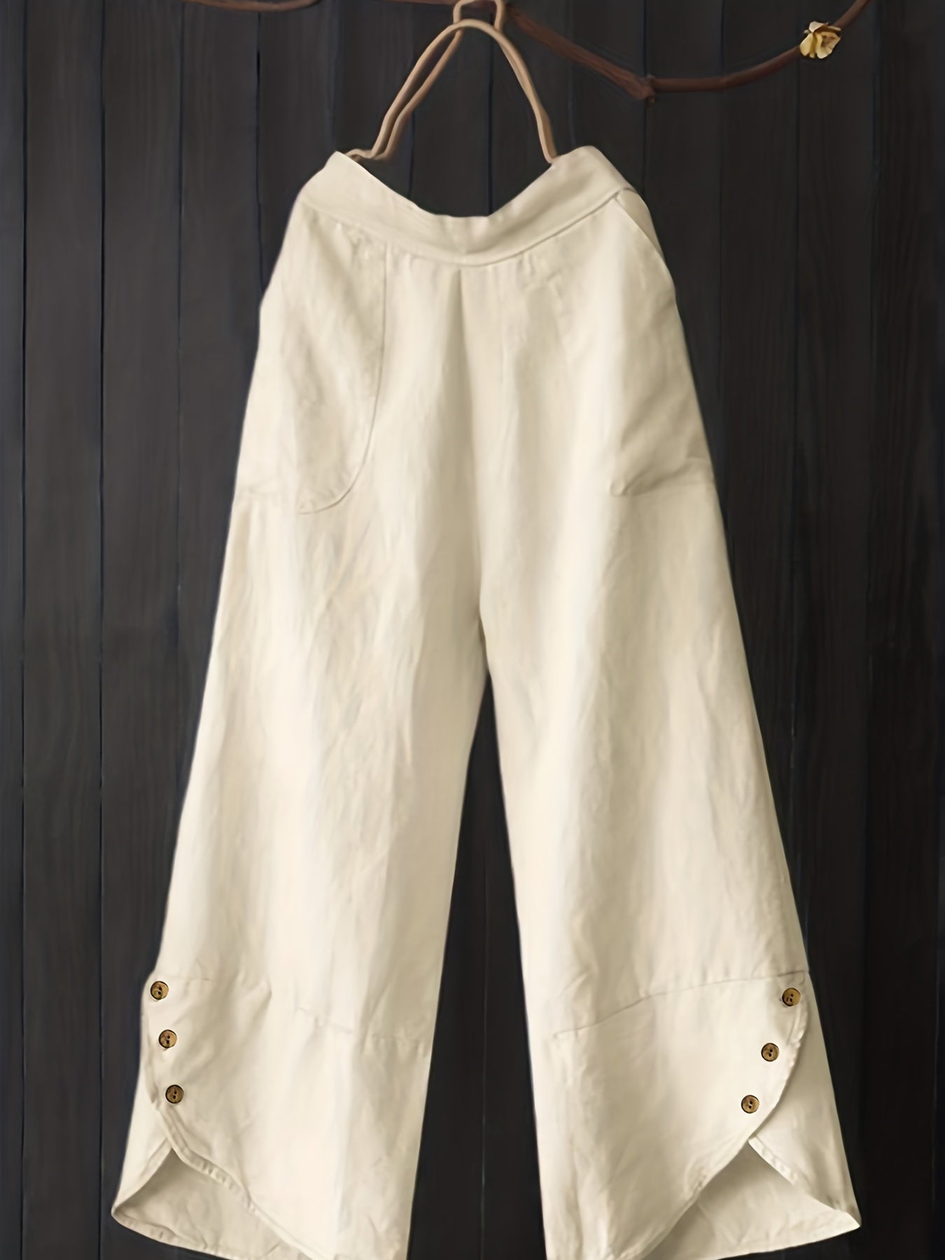  High Rise Wide Leg Pants