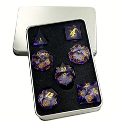 7pcs Resin Liquid Core Dice Drinking Fun Outdoor Game Props