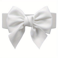 Bowknot Elastic Girdle Women's Waistband Belt Dress Acces