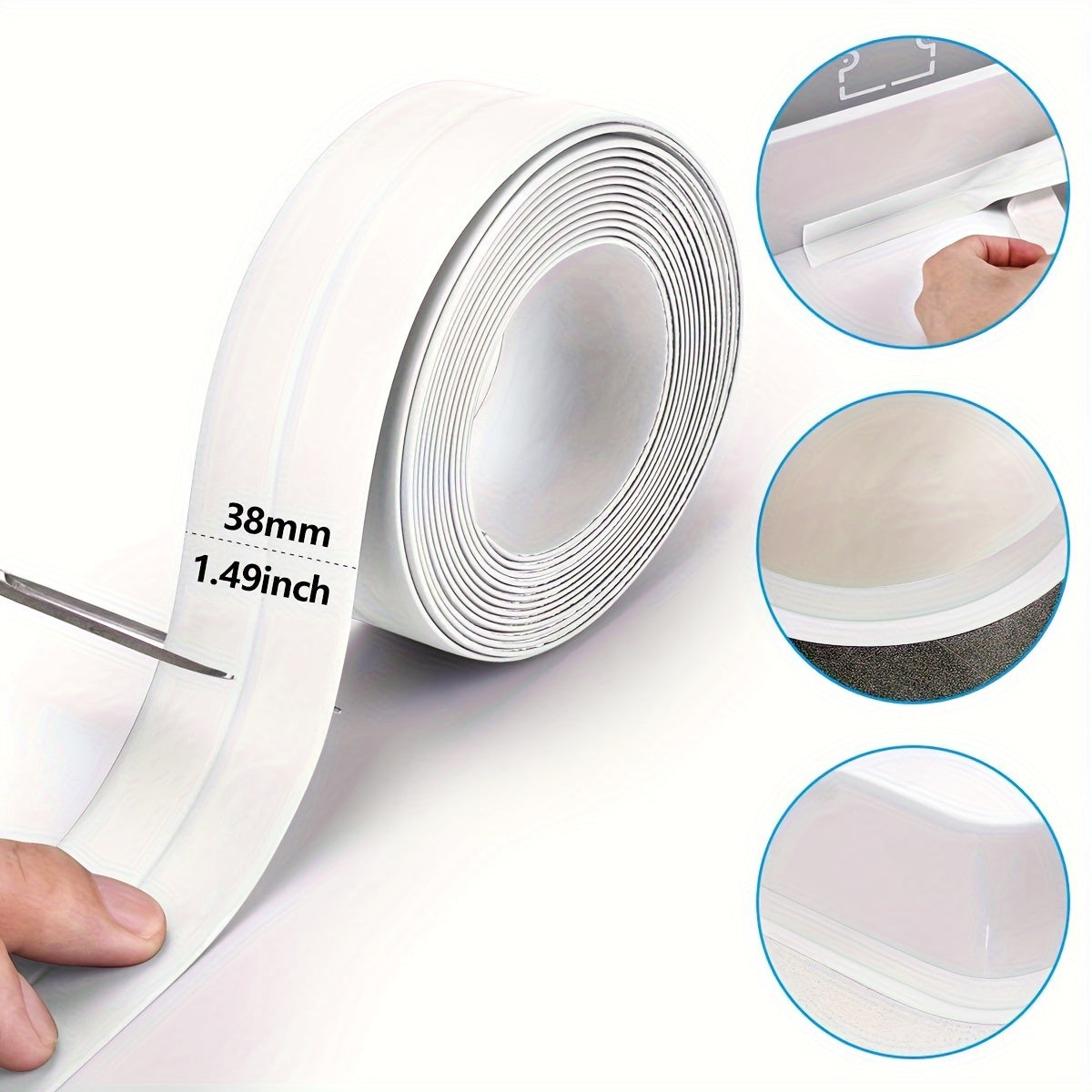 PVC Self Adhesive Caulk Tape Sealant Strip