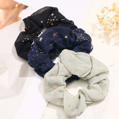 Star Hair Scrunchies Elastic Hair Bands Ponytail Hair Ties