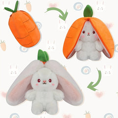 17.78 cm Reversible Bunny Pillow Plush Toy