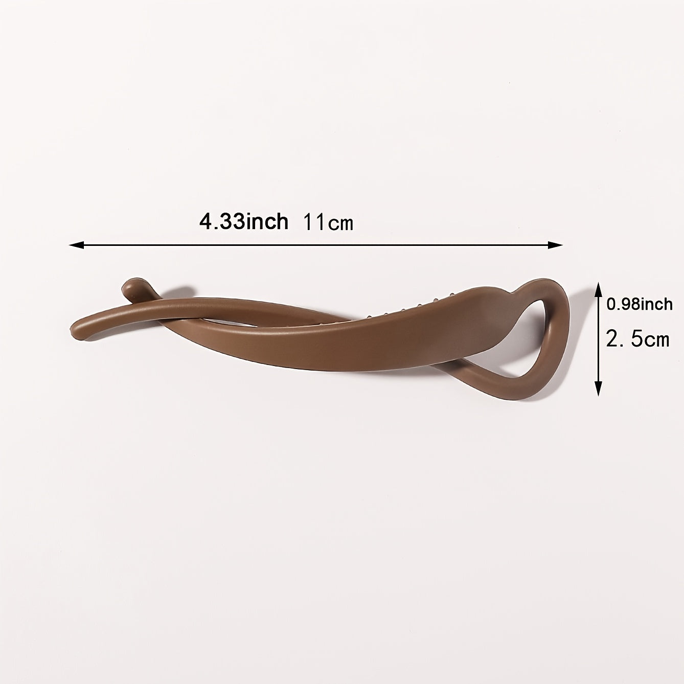 3pcs Frosted French Barrettes Hair Clips for Women