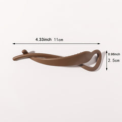 3pcs Frosted French Barrettes Hair Clips for Women