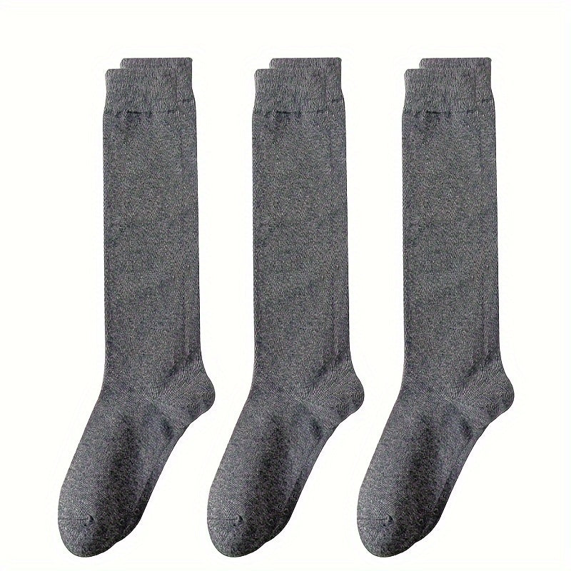 3 Pairs Cozy Over The Knee Socks Women's Stockings