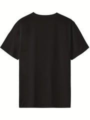 Skateboard Print Men's Graphic Crew Neck T shirt Casual Comfy Tees