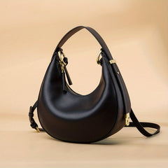 Solid Hobo Bag Women's Leather Handbag Crossbody Purse