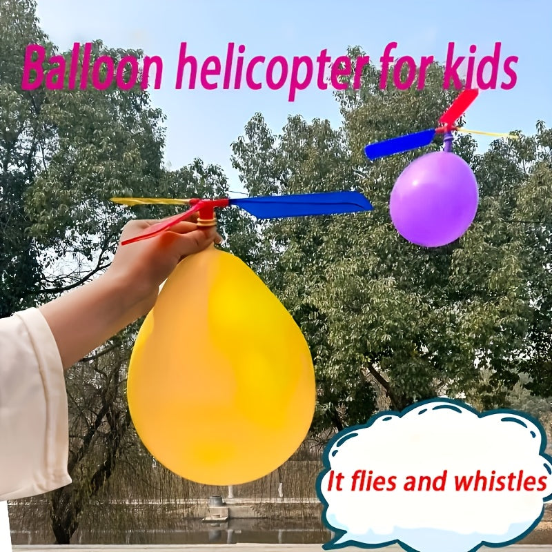 DIY Balloon Helicopter Toy Set for Kids