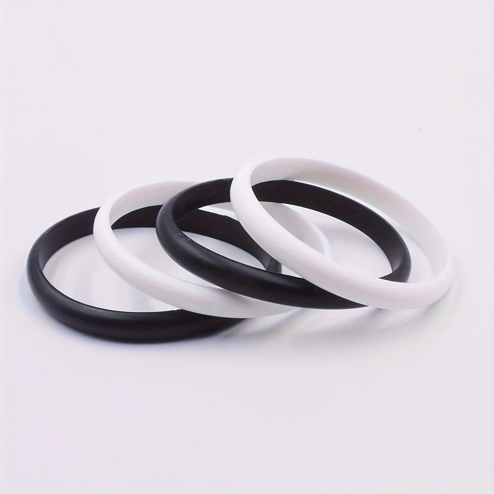 2 Pcs Silicone Sporty Style Bracelets Stretch Wristband Party Souvenir