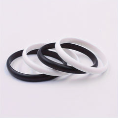 2 Pcs Silicone Sporty Style Bracelets Stretch Wristband Party Souvenir