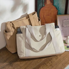 Big Female Canvas Tote Bag for Women School Teens Ladies