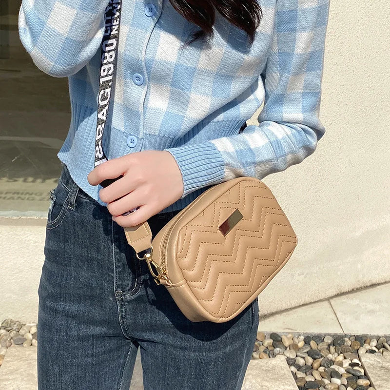 Vintage Square Shoulder Bag Women Crossbody Messenger Purse Small Handbag Clutch