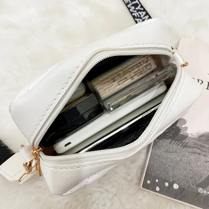 Vintage Square Shoulder Bag Women Crossbody Messenger Purse Small Handbag Clutch