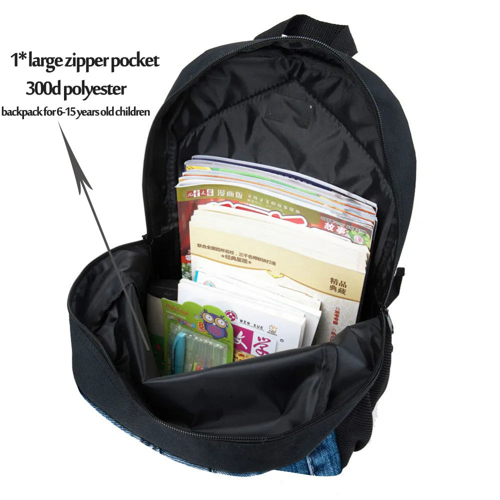 3D Ball Soccerly Pattern Orthopedics Schoolbags for Boys