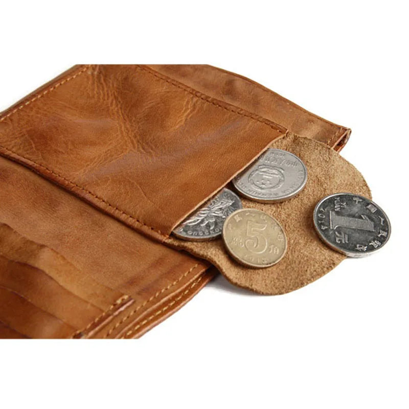 Men's Ultra-Thin Leather Clip Wallet