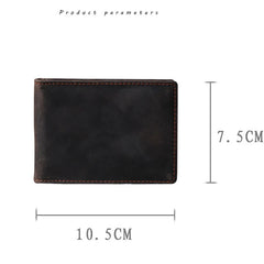 Retro Head Cowhide Driver's Pack Leather Multi-Card Pack