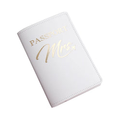Embroidery Mr Mrs Lover Passport Cover Wedding Travel Case