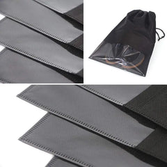 AUAU-12PCS Travel Shoe Bags Waterproof Non-Woven storage With Rope - X-Large