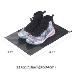 AUAU-12PCS Travel Shoe Bags Waterproof Non-Woven storage With Rope - X-Large