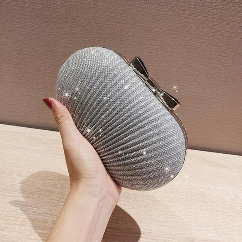 Bridal Beaded Evening Bag Rhinestone Clutch Chain Handbag