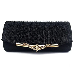 AUAU Glitter Evening Bag Wedding Clutch Chain Shoulder Handbag