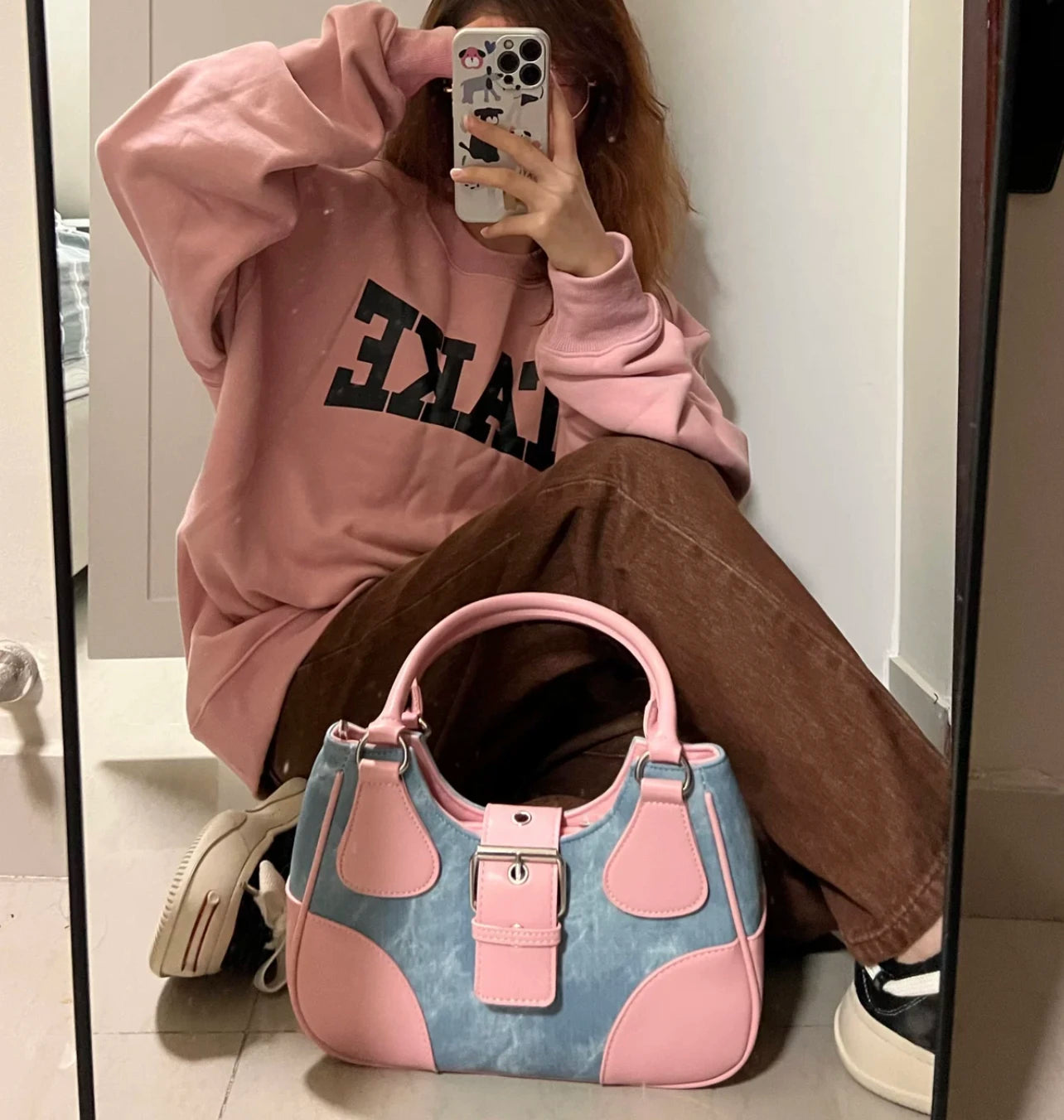 Underarm Bag Retro Style Casual Chain Handbag Sweet Shoulder Bag