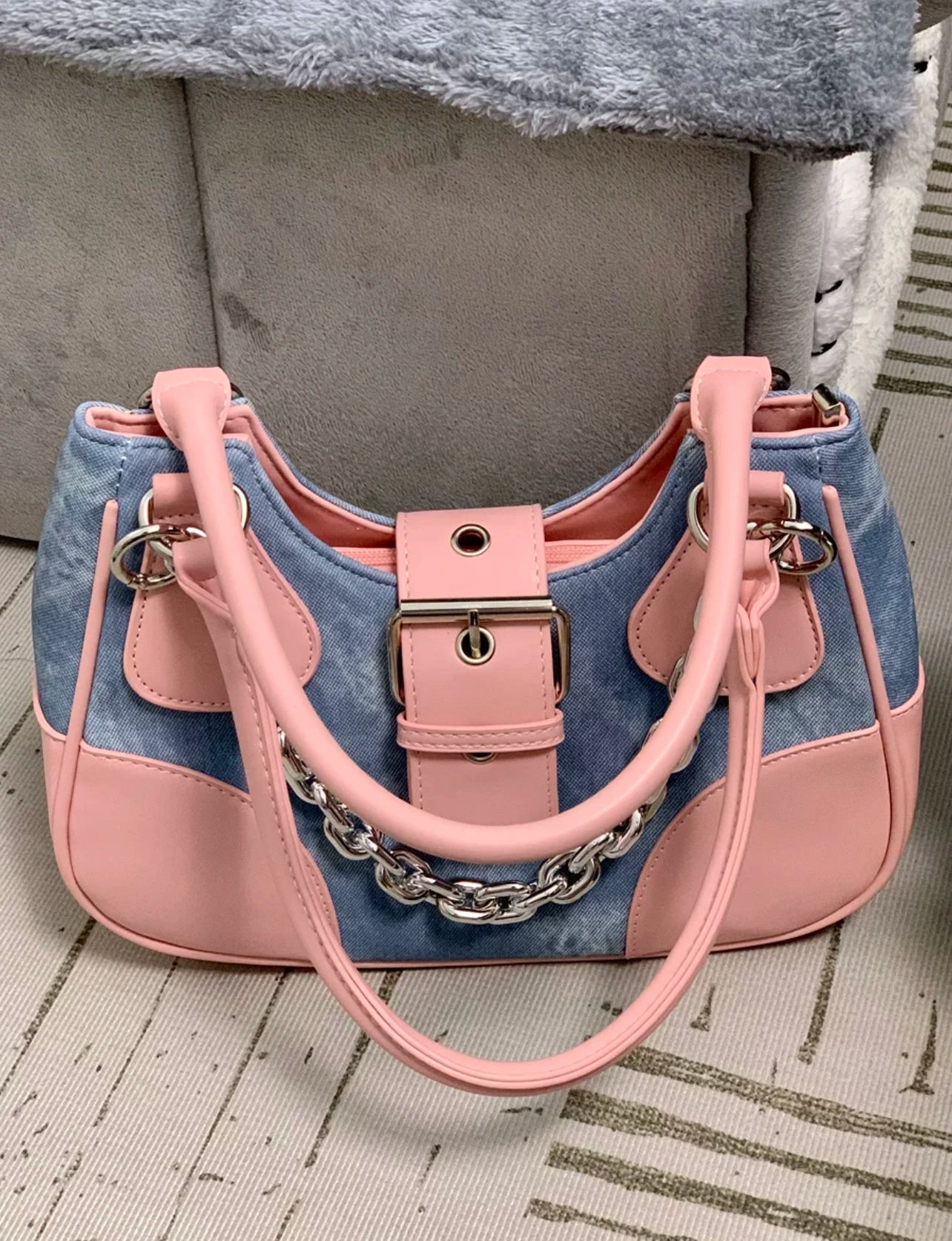 Underarm Bag Retro Style Casual Chain Handbag Sweet Shoulder Bag