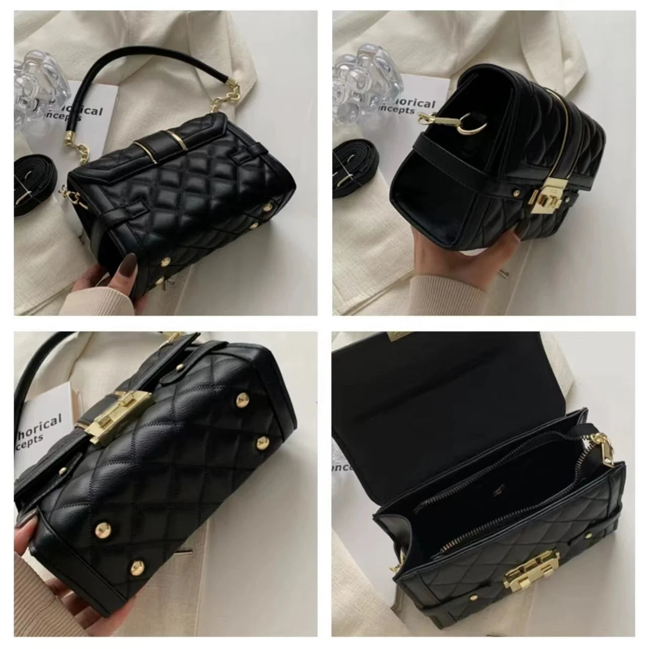 Aboutlee Pu Leather Women'S Shoulder Bag Lightweight Crossbody Bag