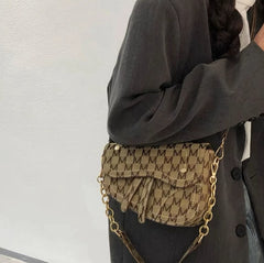 Vintage Women Shoulder Bag Casual Denim Crossbody Bag