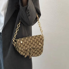 Vintage Women Shoulder Bag Casual Denim Crossbody Bag