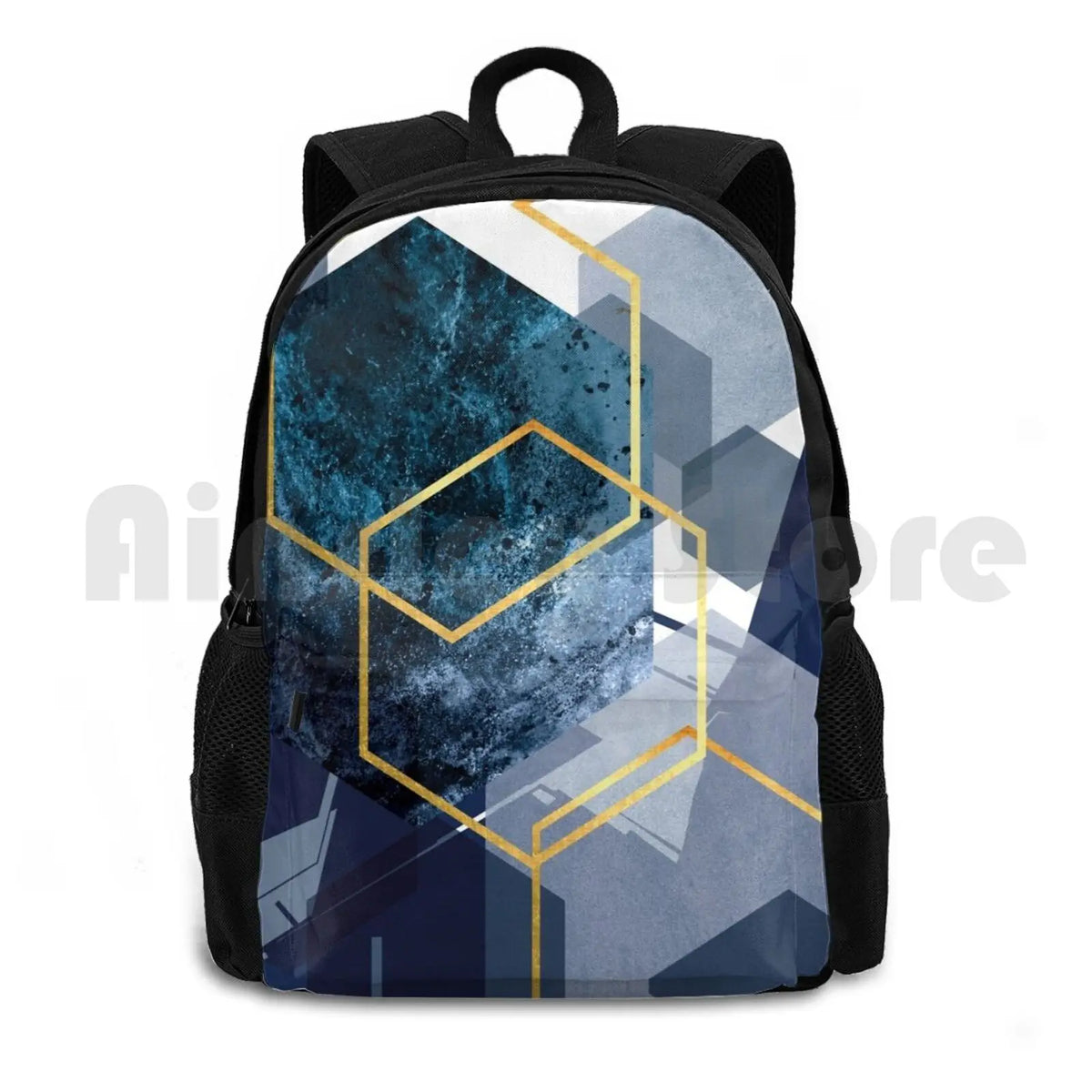 Abstract Landscape Outdoor Hiking Backpack Waterproof Camping Travel