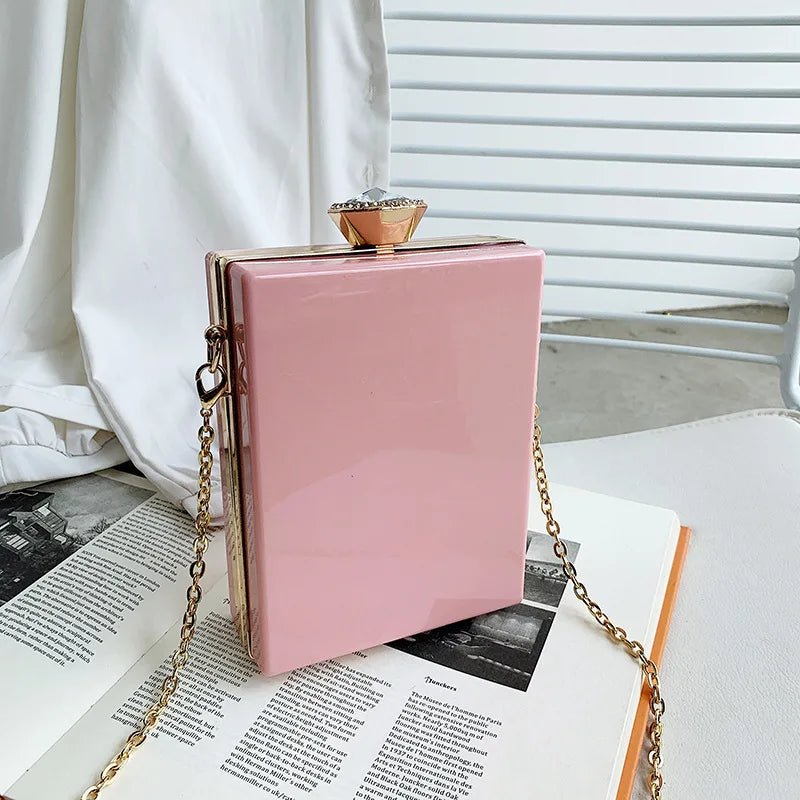 Acrylic Perfume Bottle Shape Clutch Shoulder Bag