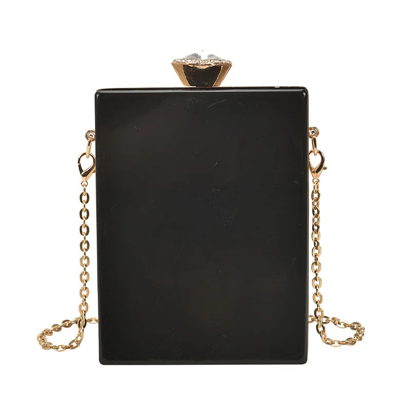 Acrylic Perfume Bottle Shape Clutch Shoulder Bag
