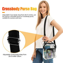 Adjustable Clear Stadium Tote Bag Crossbody Backpack Belt Bag Sport Bag